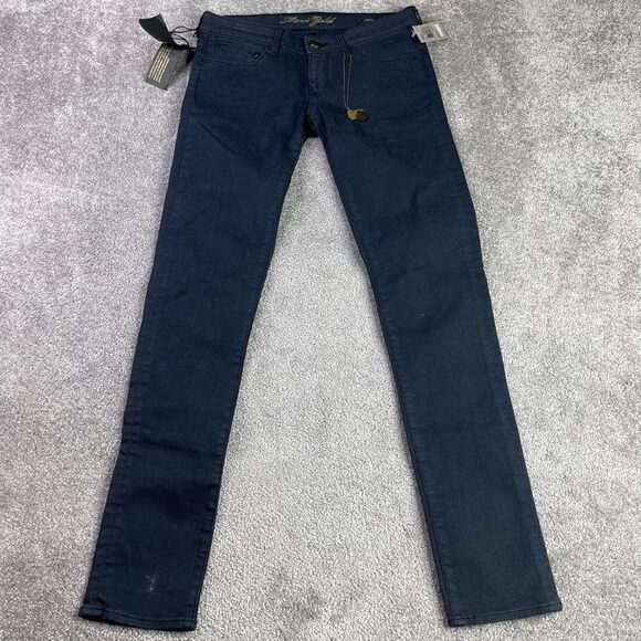 Mavi Gold Jeans Women’s 29* Blue Shimmer Super Skinny Leg Low Rise Serena - Picture 1 of 15